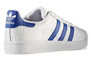 Alternative view of Giày Adidas Originals Superstar "White Blue" BZ0197