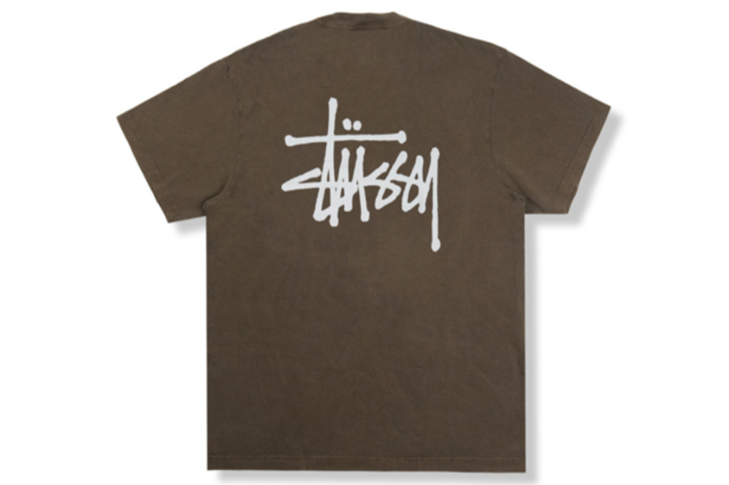 Áo Stussy Basic Stussy Pigment Dyed T-Shirt 2022 ‘Coffee’ - Ảnh 2