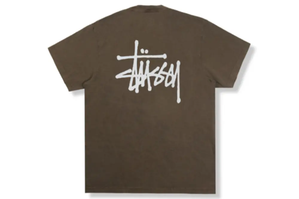 Alternative view of Áo Stussy Basic Stussy Pigment Dyed T-Shirt 2022 ‘Coffee’