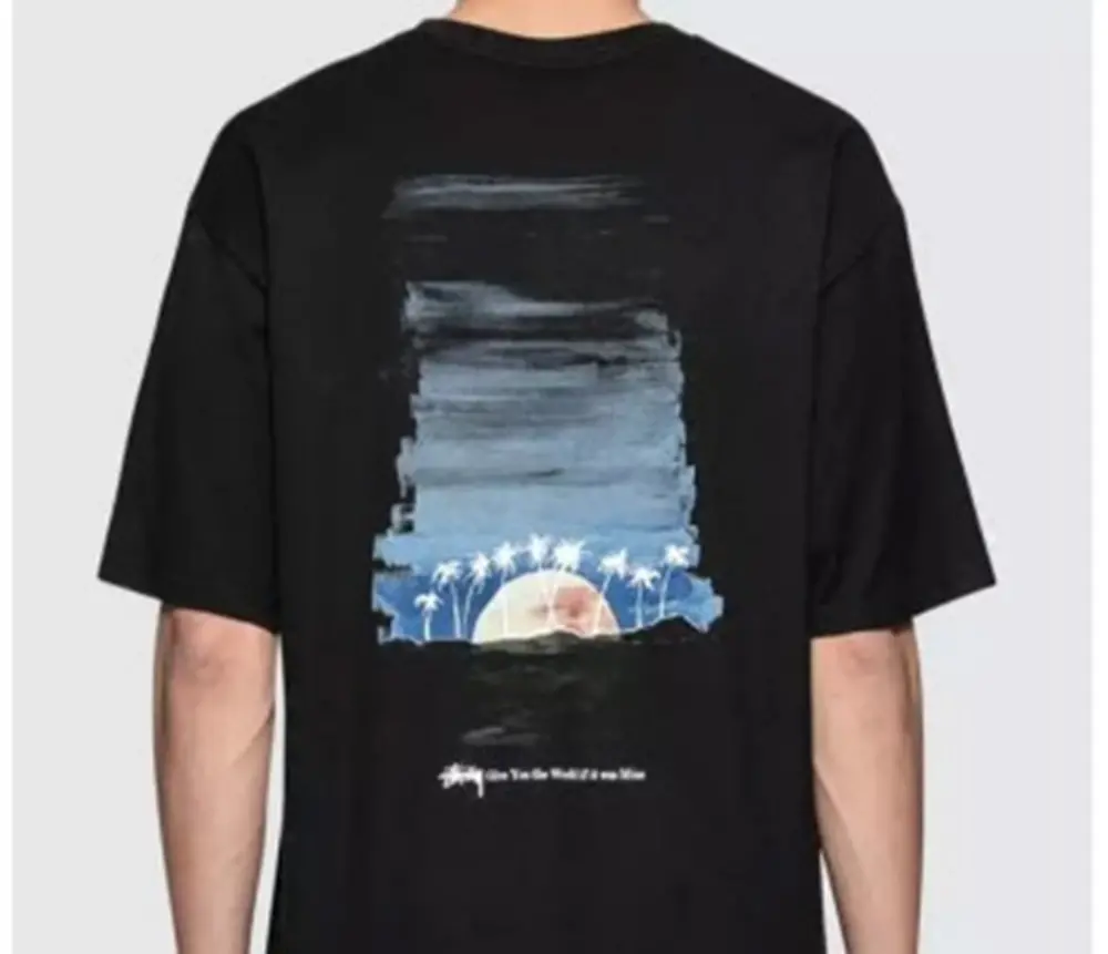 Alternative view of Áo Stussy Horizon “Sunset” Tee ‘Black’