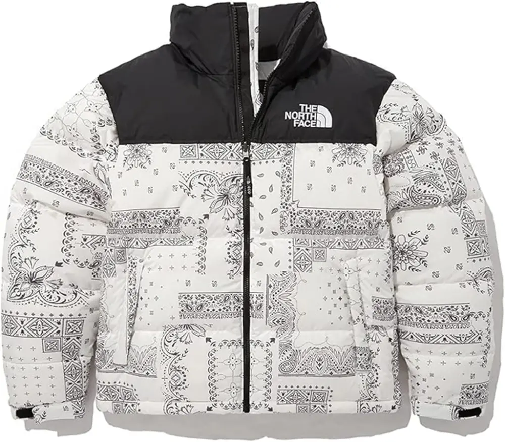 Áo The North Face 1996 Nuptse Zipper Stand Collar Down Jacket Winter 'White' NJ1DN76B