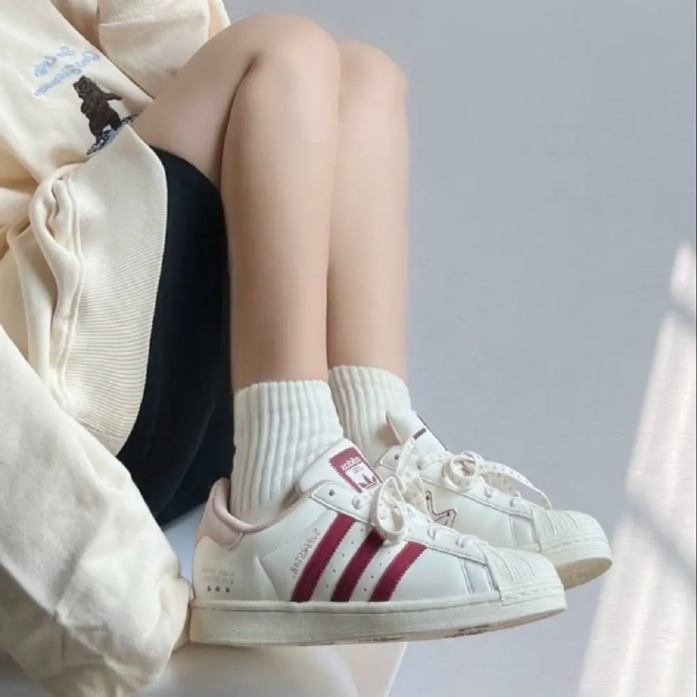 Giày Adidas Originals Superstar White Red IG3853 - Ảnh 4