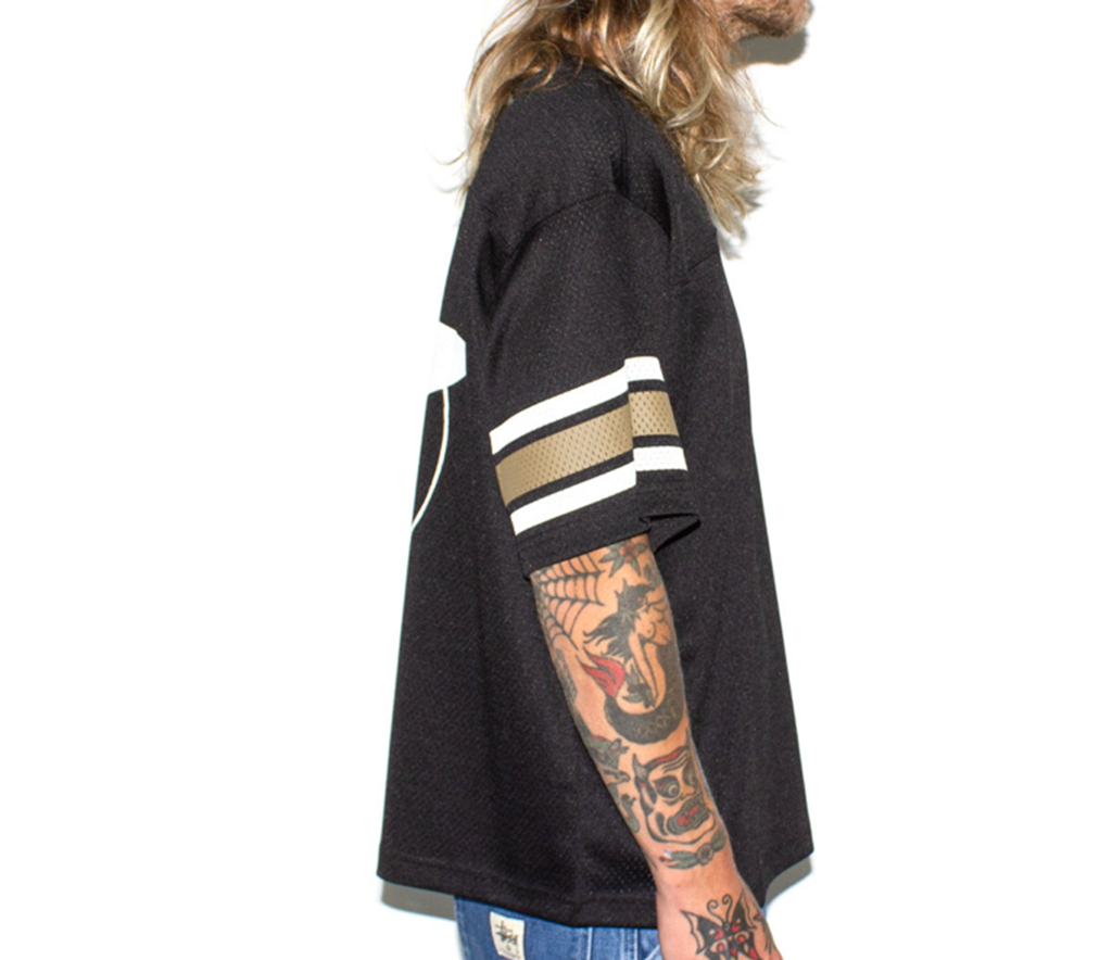 Áo Stussy Surfman Mesh Football Jersey ‘Black’ - Ảnh 2