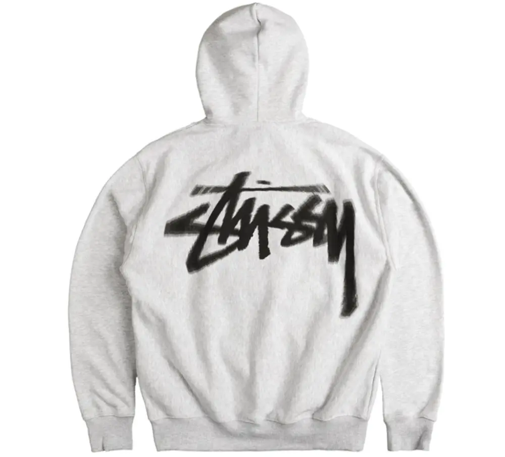 Alternative view of Áo Stussy Dizzy Stock Hoodie ‘Ash Heather’