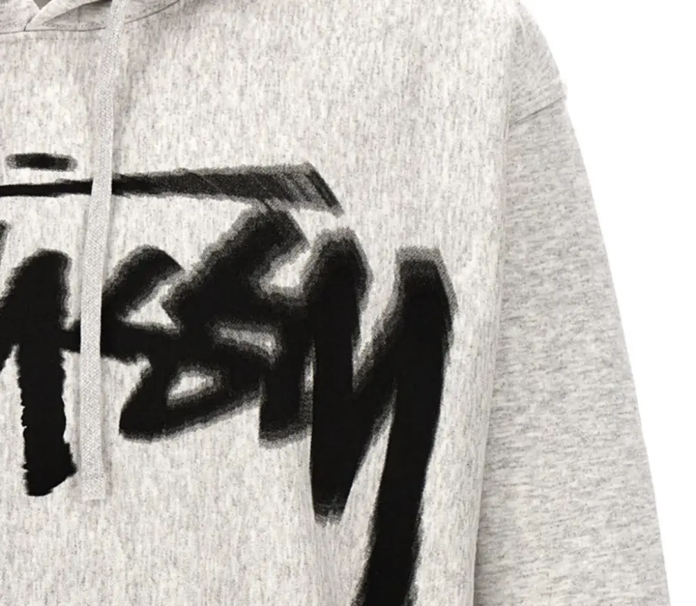 Áo Stussy Dizzy Stock Hoodie ‘Ash Heather’ - Ảnh 3