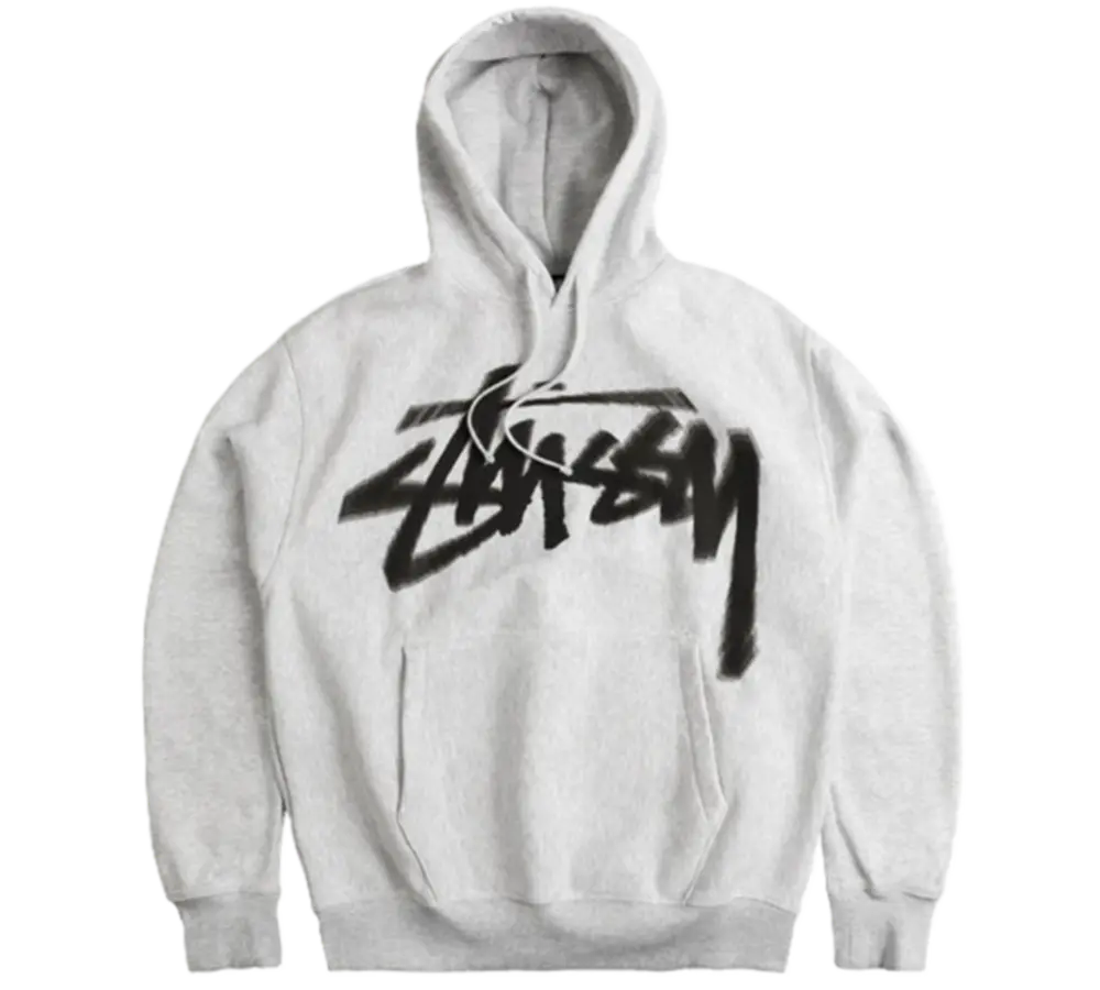 Áo Stussy Dizzy Stock Hoodie ‘Ash Heather’