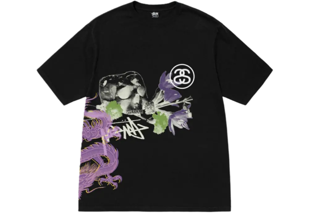 Áo Stussy Strike Pigment Dyed T-Shirt ‘Black’