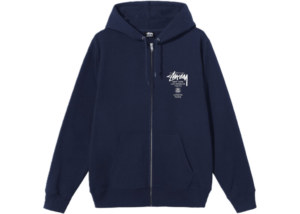 Áo Stussy World Tour Hoodie ‘Navy’