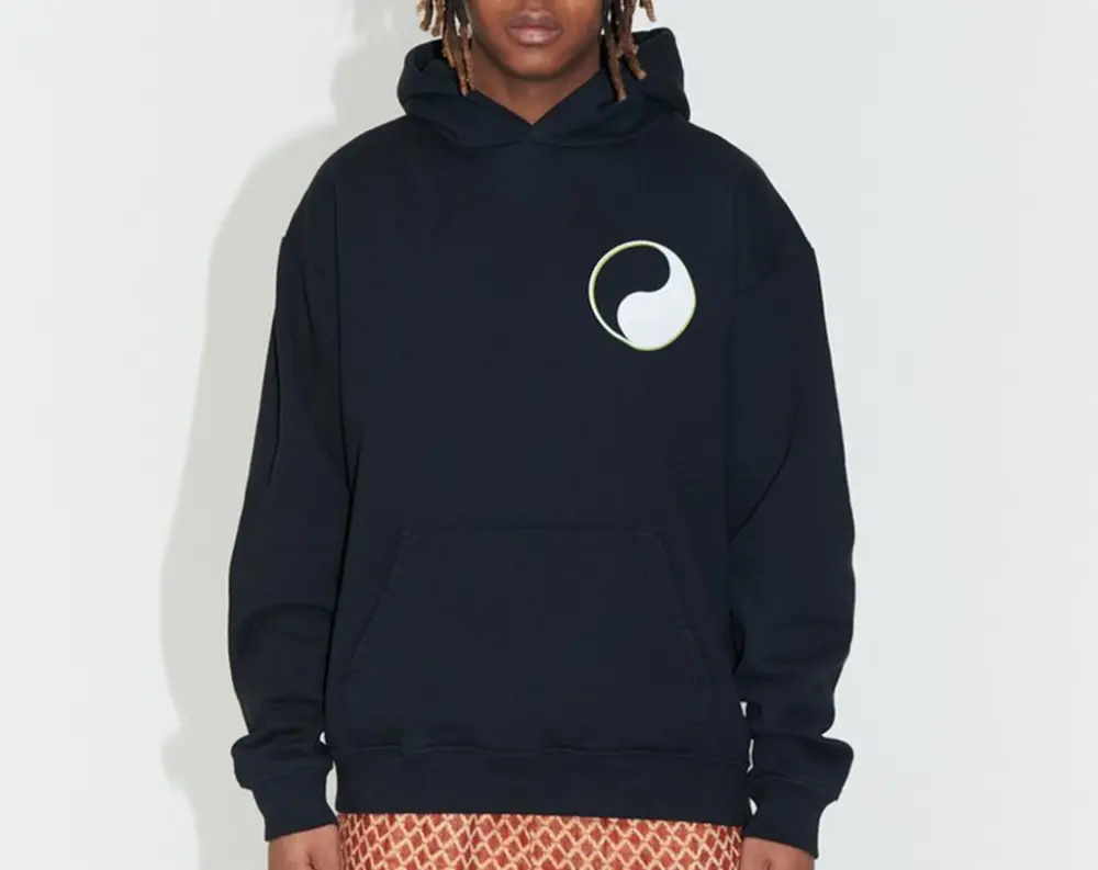 Alternative view of Áo Stussy x Our Legacy Drop Shadow Pigment Dyed Hoodie ‘Black’