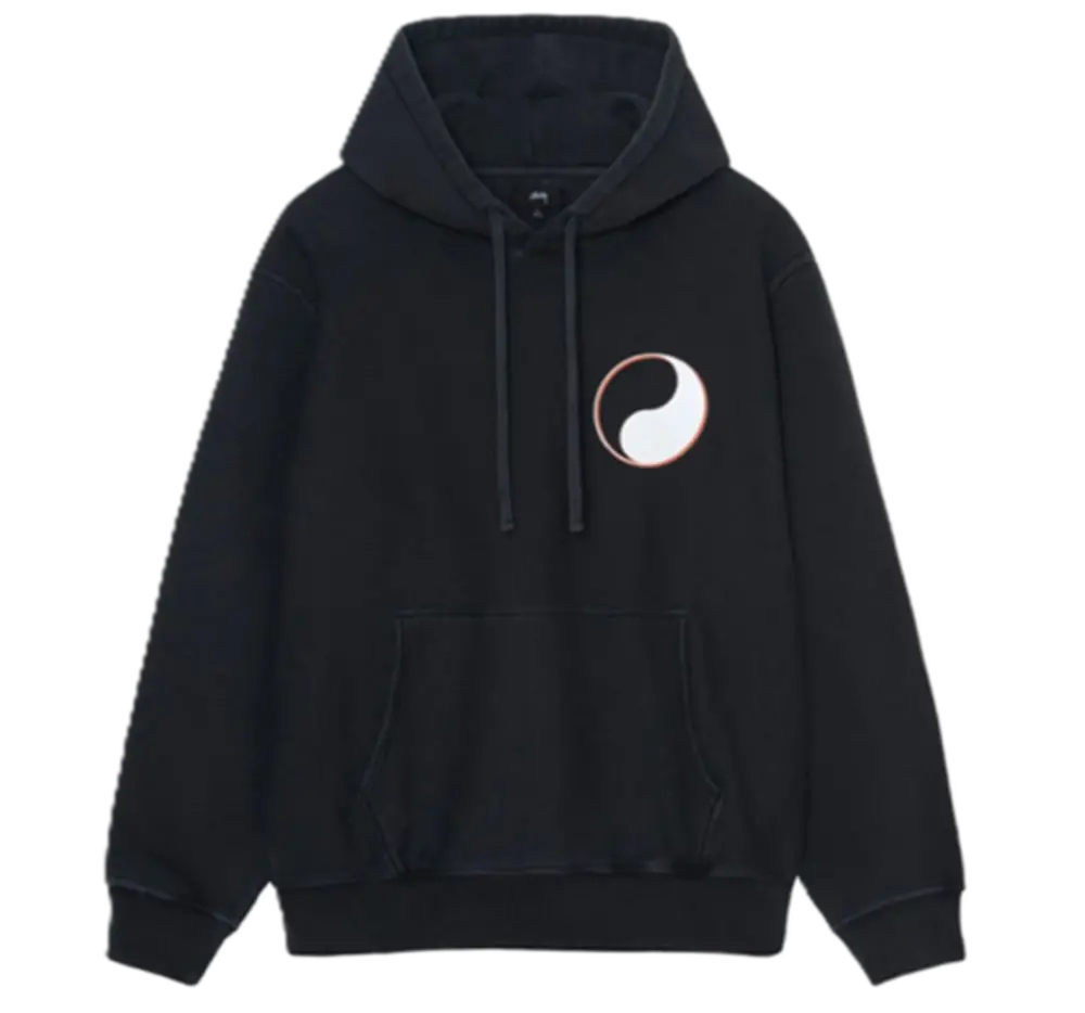 Áo Stussy x Our Legacy Drop Shadow Pigment Dyed Hoodie ‘Black’