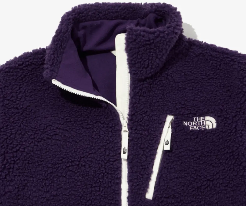 Áo The North Face Label Limo Fleece Jacket ‘Purple’ NJ4FM50N - Ảnh 3