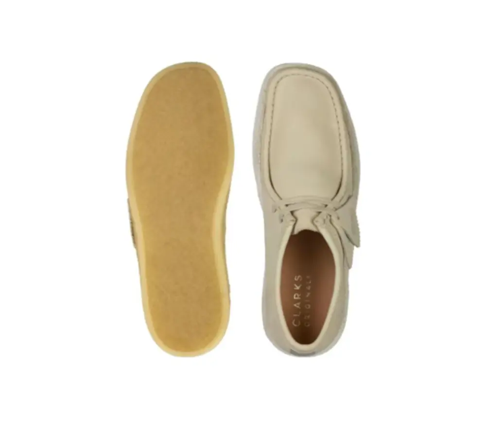 Giày Clarks Originals Wallabee ‘White Nubuck’ 26158153 - Ảnh 4