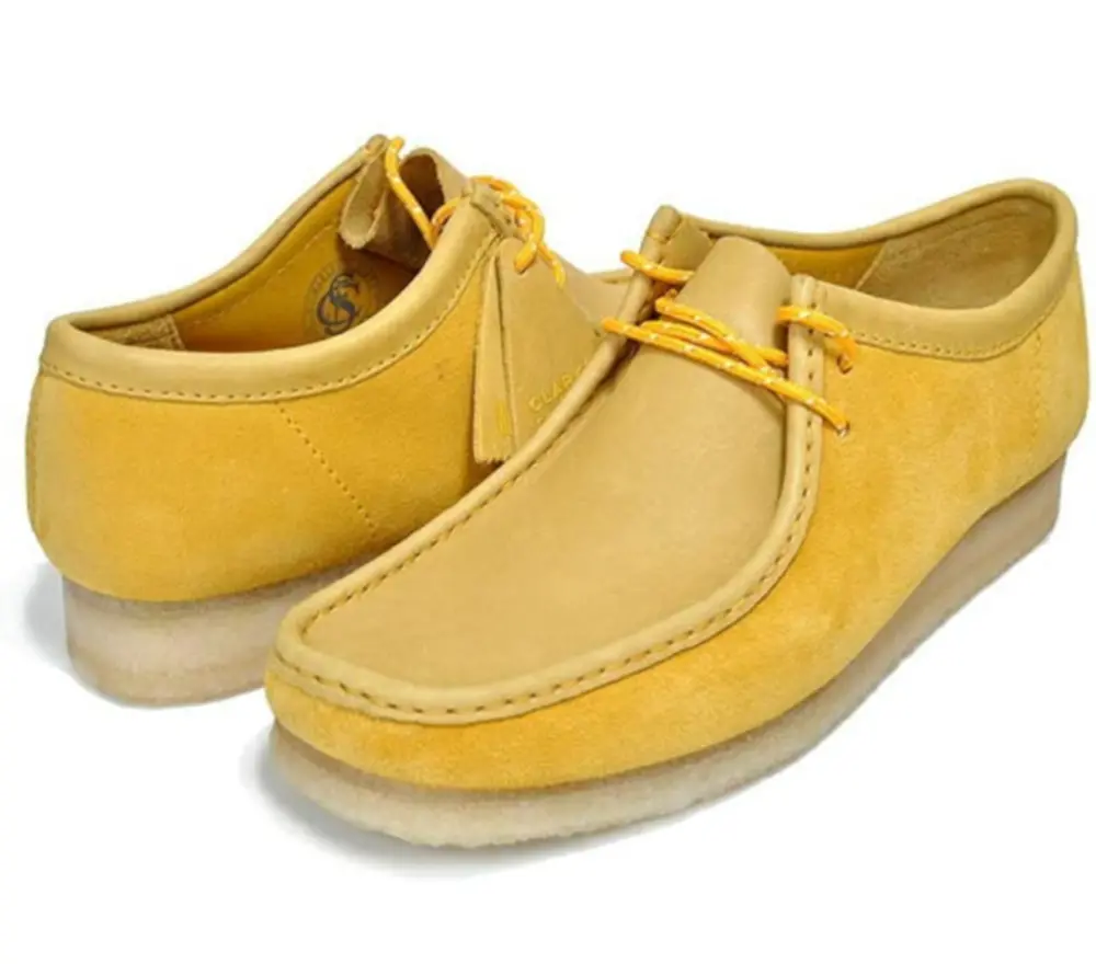 Giày Clarks Originals Wallabee ‘Yellow’ 26154742 - Ảnh 4