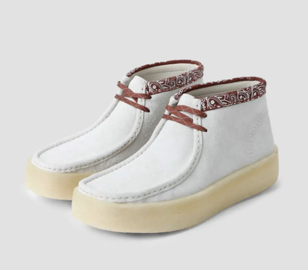 Alternative view of Giày Clarks WallabeeCup Bt ‘White’ 261679777
