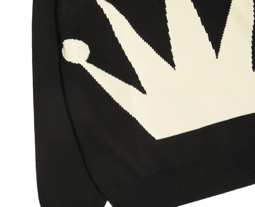 Áo Stussy Bent Crown Knit Sweater ‘Black’ - Ảnh 4