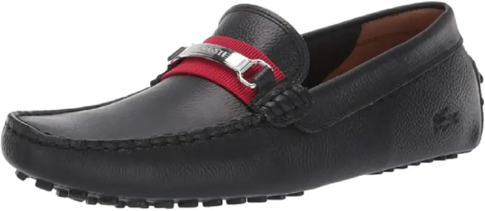 Alternative view of Giày Lacoste Ansted Driving Style Black Red Slip On Racing 7-38CMA00841B5