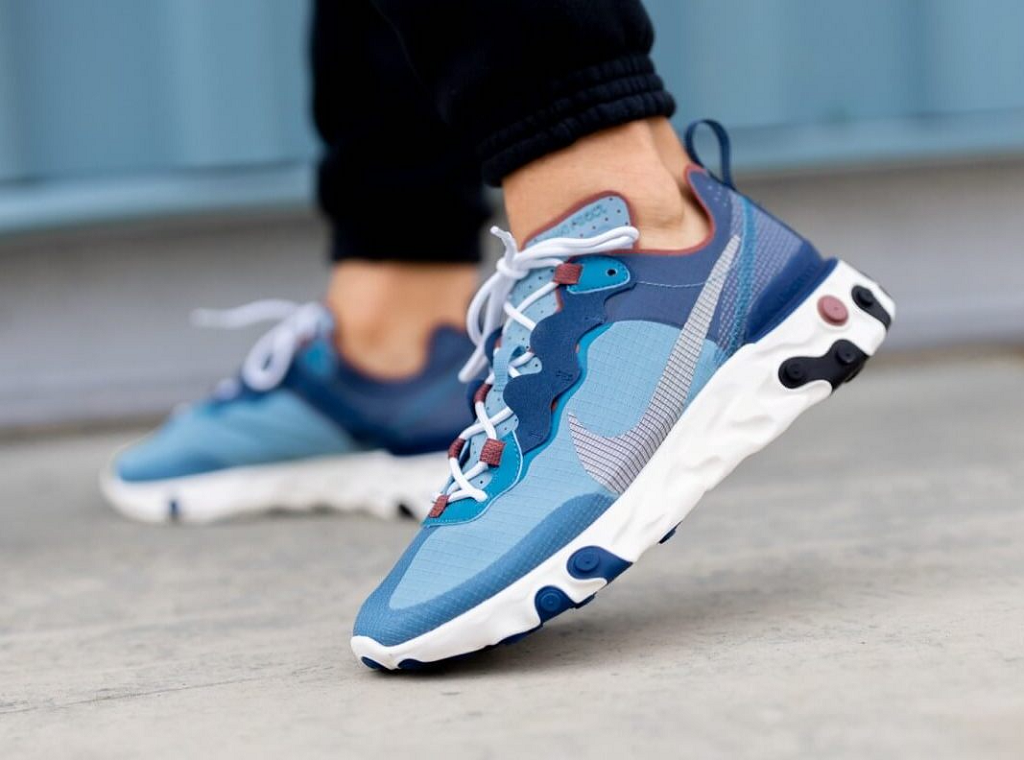 Giày Nike React Element 55 Coastal Blue CU1466-400 - Ảnh 3