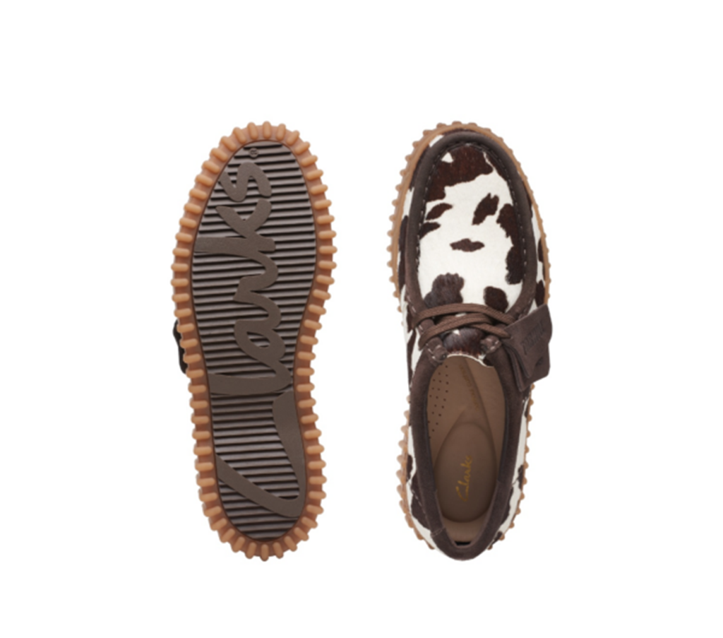 Giày Clarks Qilo Retro ‘Brown White’ 261738504 - Ảnh 2