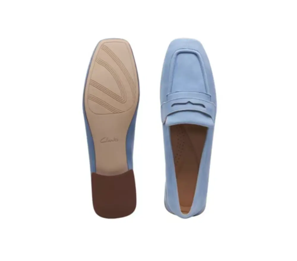 Giày Clarks Denim ‘Blue’ 261728624 - Ảnh 4