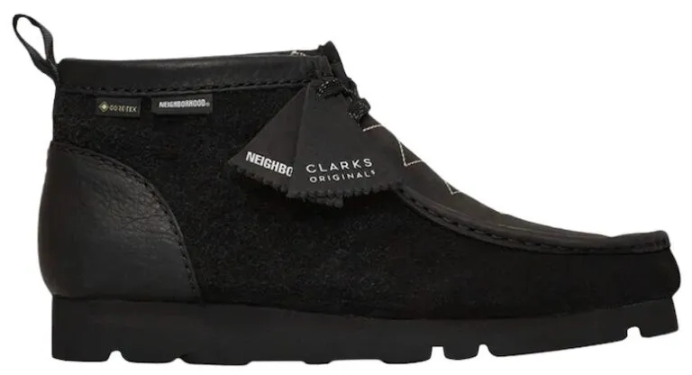 Giày Clarks x Neighborhood Wallabee GTX ‘Black Combi Suede’ 261-66768
