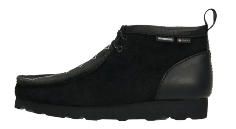 Giày Clarks x Neighborhood Wallabee GTX ‘Black Combi Suede’ 261-66768 - Ảnh 3