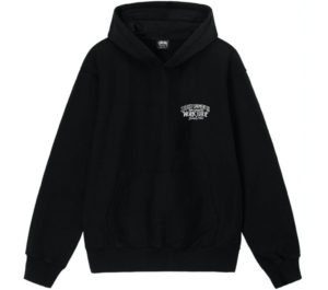 Áo Stussy x Our Legacy Work Shop Surfman Pigment Dyed Hoodie ‘Black’