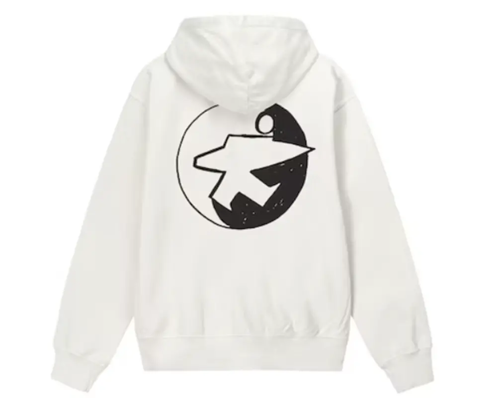 Áo Stussy x Our Legacy Work Shop Surfman Pigment Dyed Hoodie ‘Natural’ - Ảnh 3