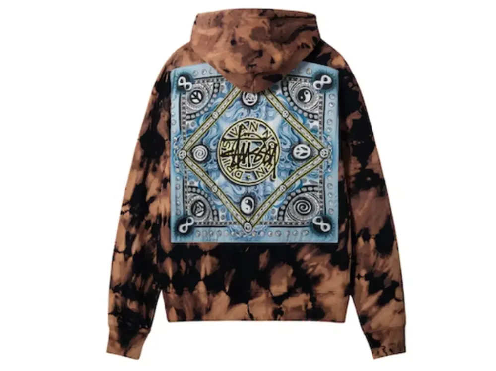 Áo Stussy x Dries Van Noten Bandana Hoodie ‘Camel’ - Ảnh 3