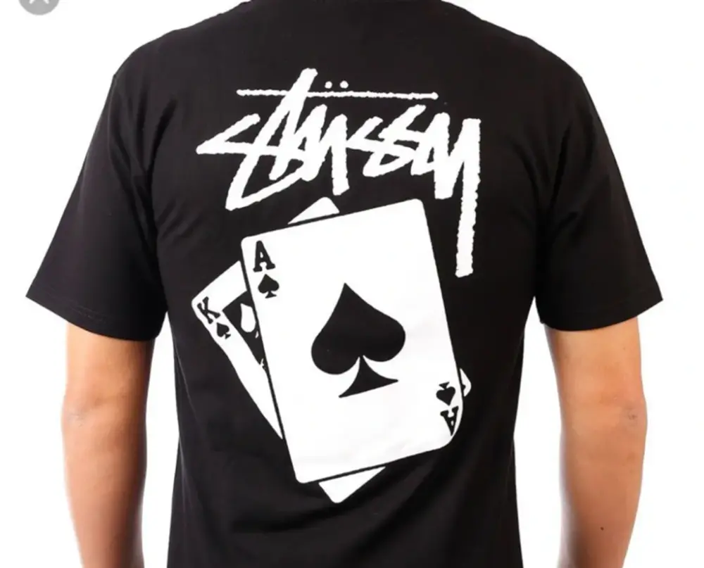 Áo Stussy “Black Jack” Tee Black - Ảnh 3