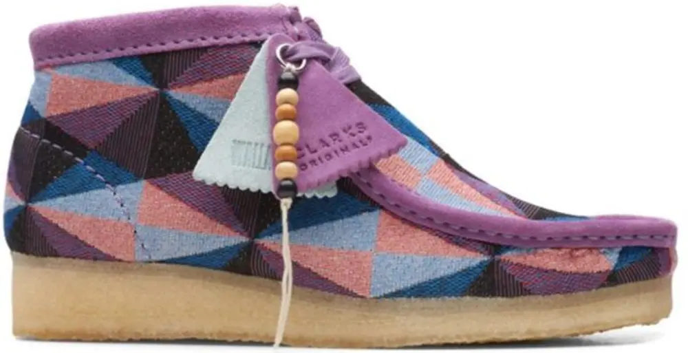 Giày Clarks Wallabee Boot ‘Purple Combination’ 261-64608