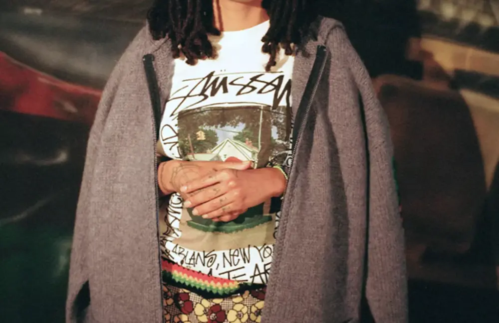 Áo Stussy x Denim Tears Farmers Blvd Tee ‘White’ - Ảnh 4