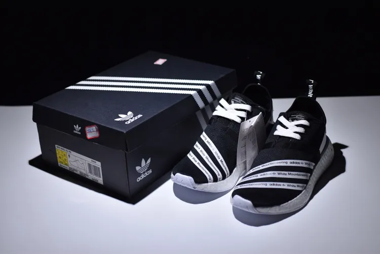 Giày Adidas White Mountaineering x NMD R2 Primeknit ‘Core Black’ CG3648 - Ảnh 3