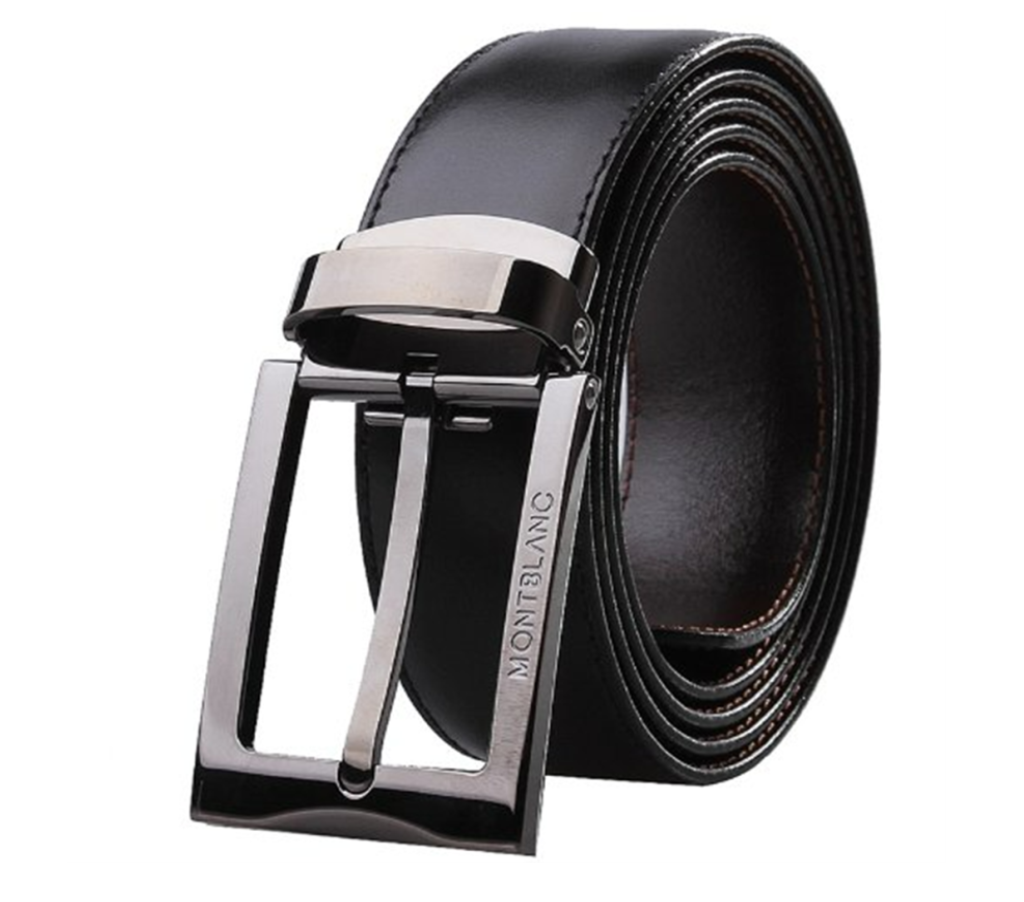 Thắt lưng Montblanc Rectangular Buckle Reversible 105080 - Ảnh 2