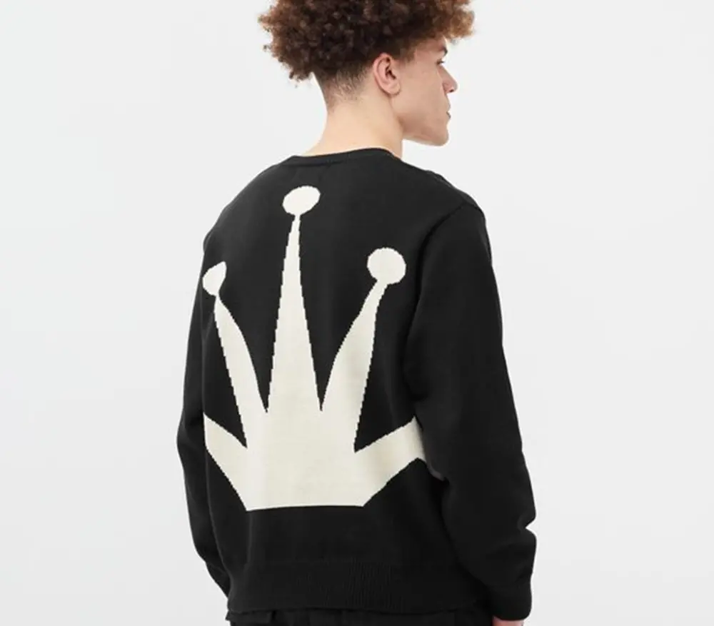Alternative view of Áo Stussy Bent Crown Knit Sweater ‘Black’