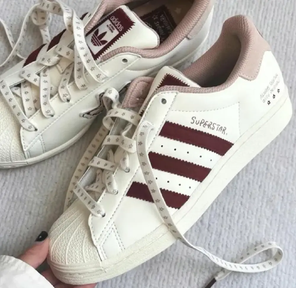 Alternative view of Giày Adidas Originals Superstar White Red IG3853