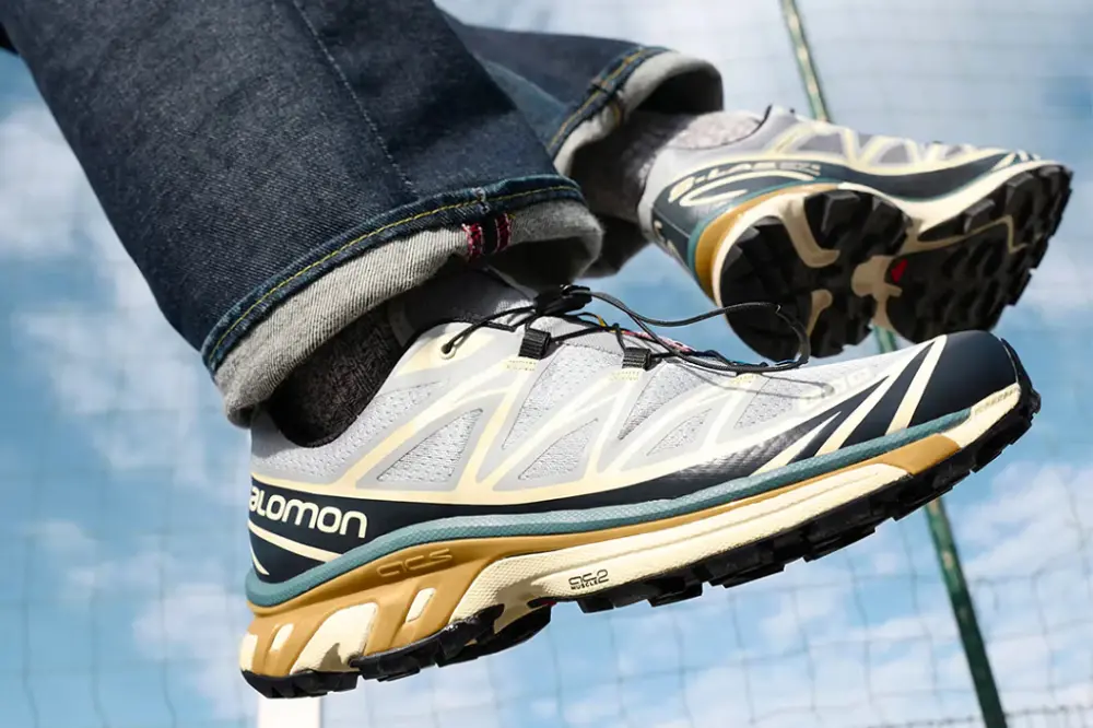 Giày Salomon XT-6 Bleached Sand Cumin L41455100 - Ảnh 3