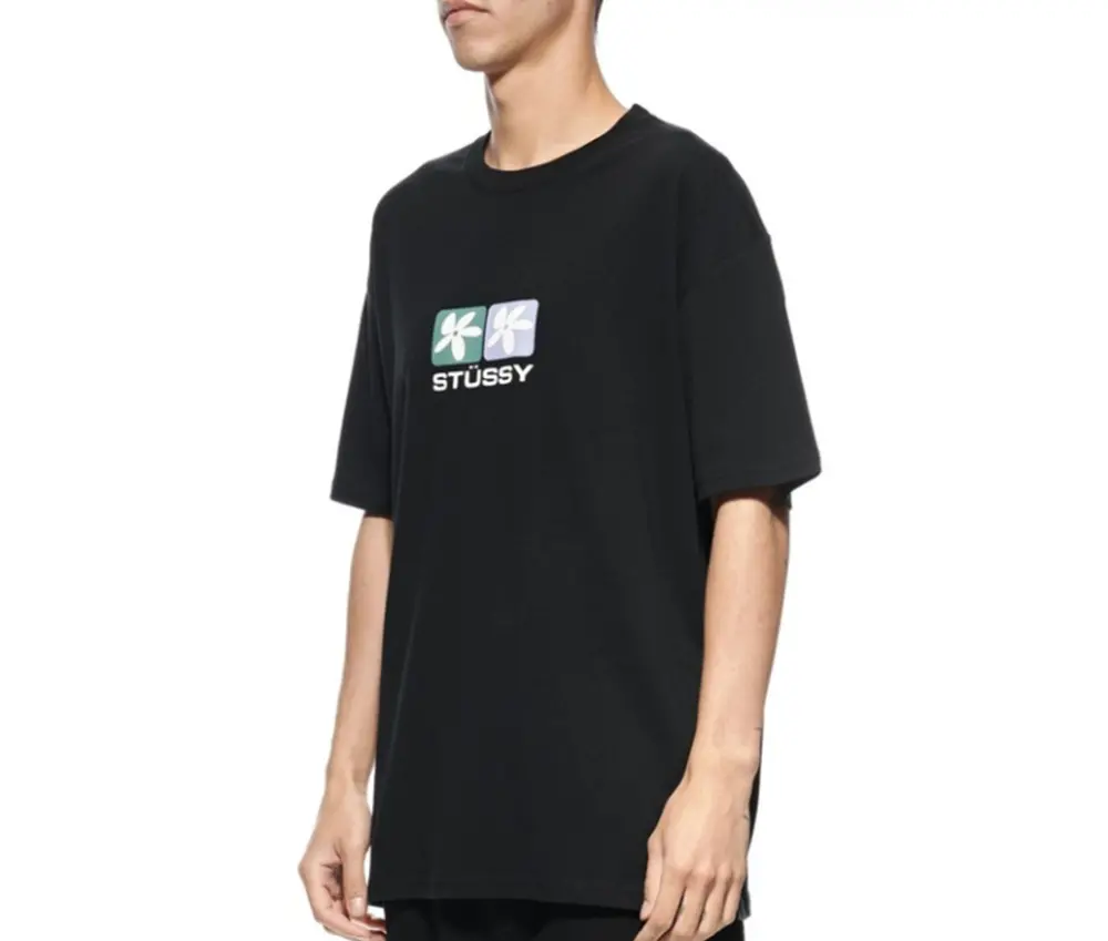 Áo Stussy Daisy SS Tee Black - Ảnh 3
