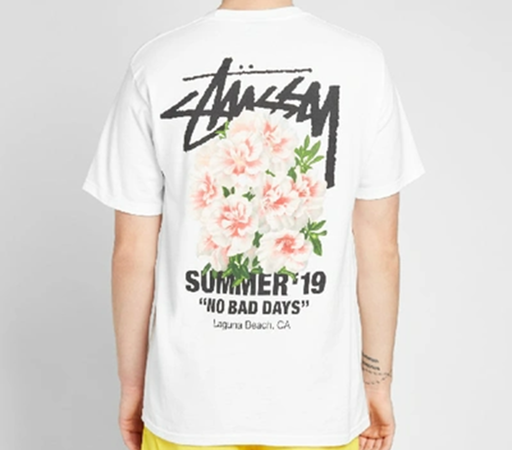 Áo Stussy “No Bad Days” Summer 19 Tee White - Ảnh 3