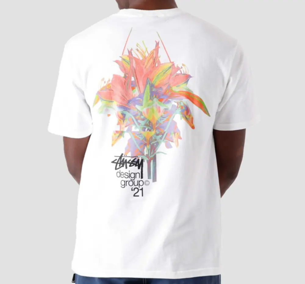 Áo Stussy Design Group 21 Tee White - Ảnh 3