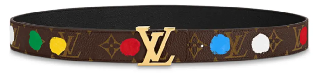 Thắt Lưng Louis Vuitton x Yk Lv Initials 30mm ‘Painted Dots’ M0655U