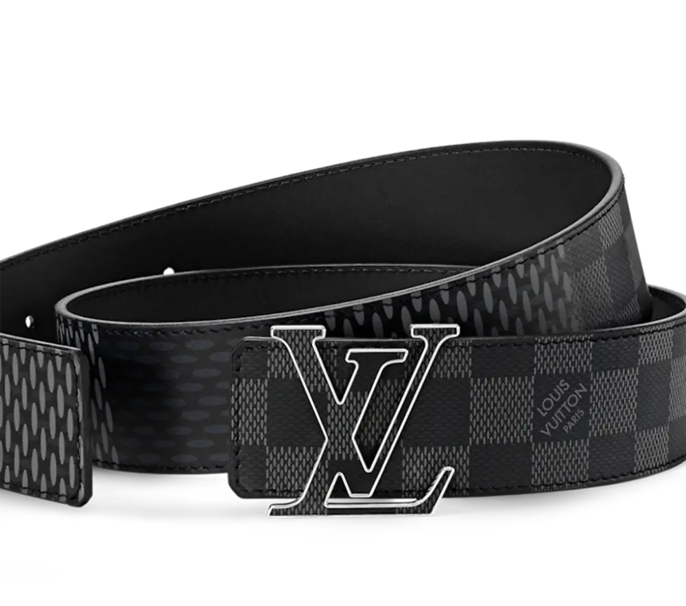 Alternative view of Thắt Lưng Louis Vuitton Initials ‘Grey Black’ M0340V