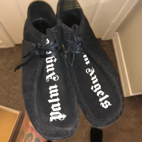 Giày Clarks x Palm Angels Suede Wallabee ‘Black’ 261-56815 - Ảnh 3