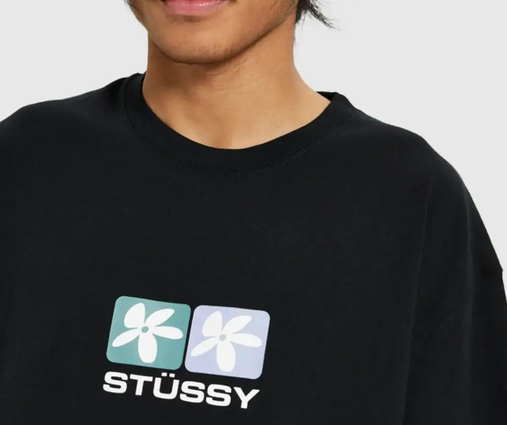 Alternative view of Áo Stussy Daisy SS Tee Black