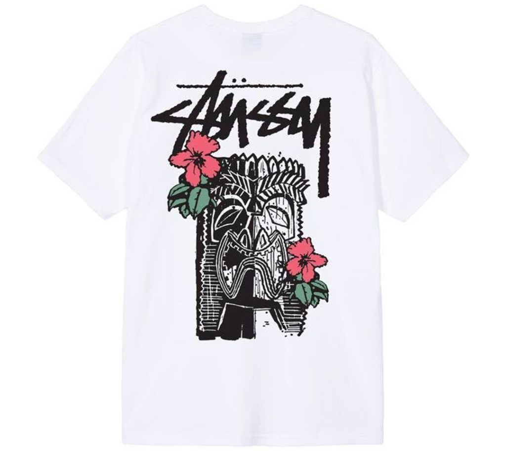 Áo Stussy Tiki Tribe Tee ‘White’ - Ảnh 2