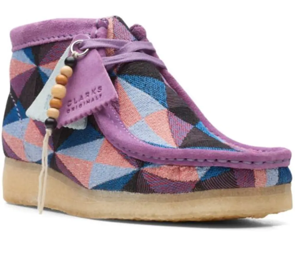Alternative view of Giày Clarks Wallabee Boot ‘Purple Combination’ 261-64608
