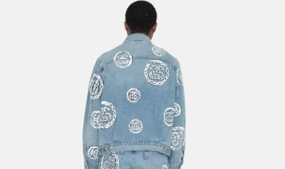 Áo Stussy x Denim Tears Type 2 Jacket ‘Indigo’ - Ảnh 3
