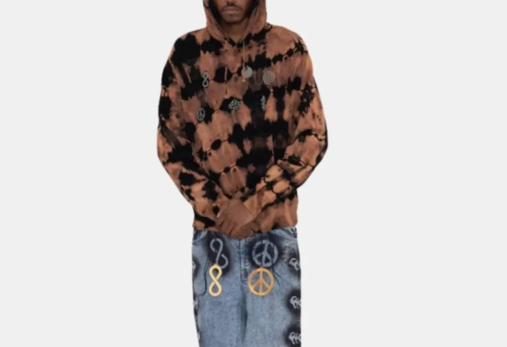 Alternative view of Áo Stussy x Dries Van Noten Bandana Hoodie ‘Camel’