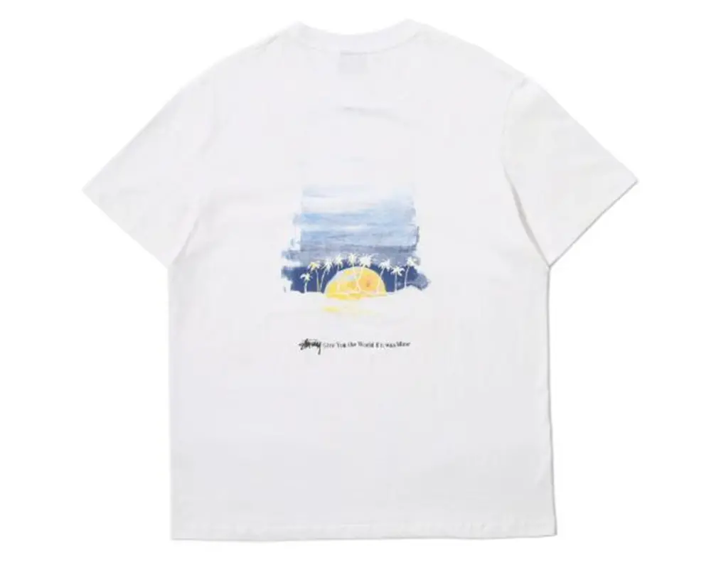 Alternative view of Áo Stussy Horizon “Sunset” Tee ‘White’