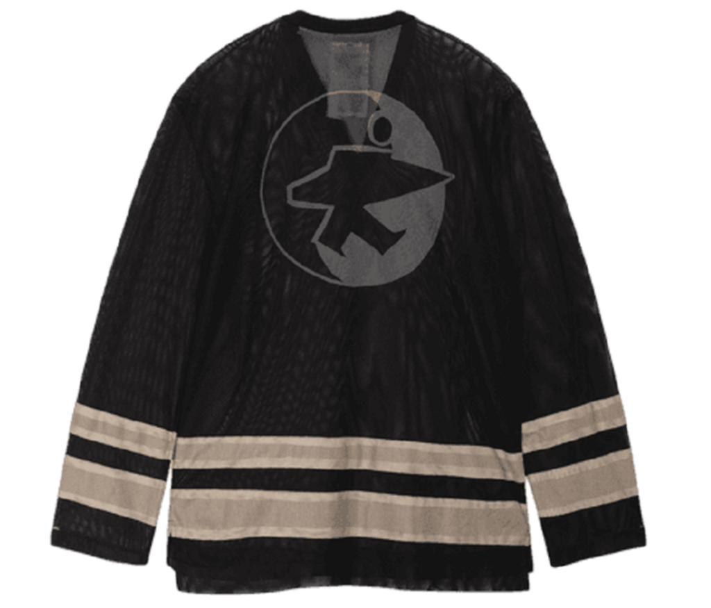 Áo Stussy x Our Legacy Work Shop Hockey Jersey ‘Black Beige Mesh’ - Ảnh 2