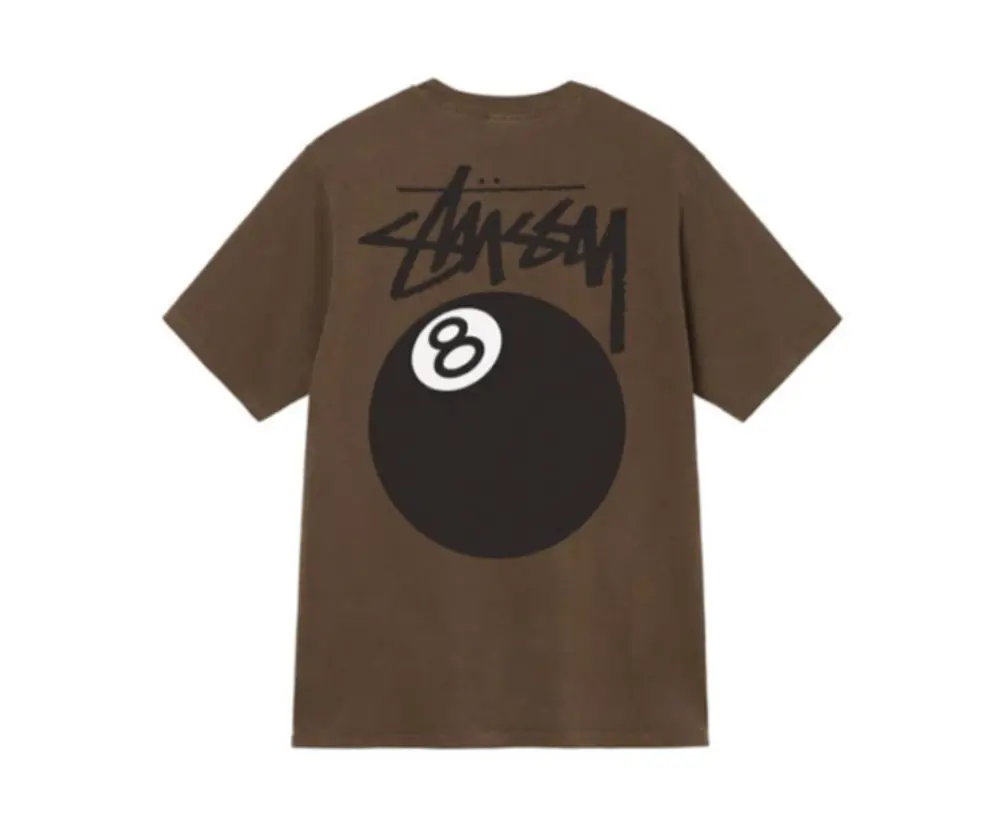 Áo Stussy 8 Ball Pigment Dyed T-Shirt ‘Coffee’ - Ảnh 4